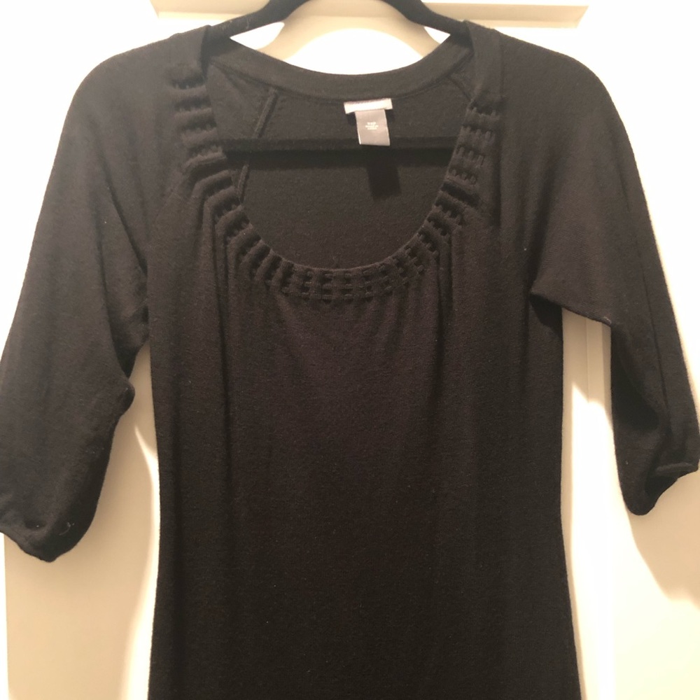 Ann Taylor Black PXS sweater dress